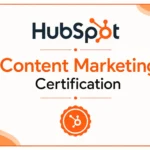 HubSpot Content Marketing Certificate awarded to a Digital Marketing Expert in Bahrain for completing content marketing training and certification.